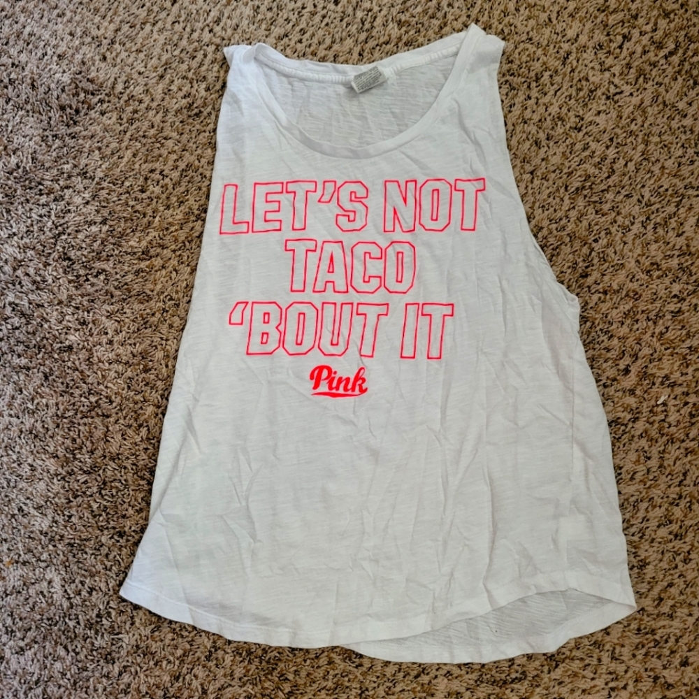 Pink Victoria's Secret Taco Tank New, Without Tags